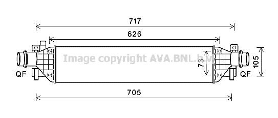 AVA QUALITY COOLING Välijäähdytin OL4650